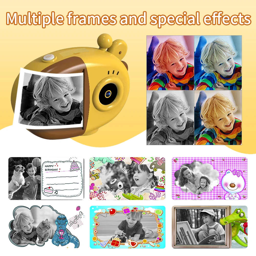 Instant Print Camera For Kids Portable Digital Creative Print Camera For Boys Girls Child Toy Print Paper Learning Birthday Gift - Point & Shoot Cameras - AliExpress - Image 5