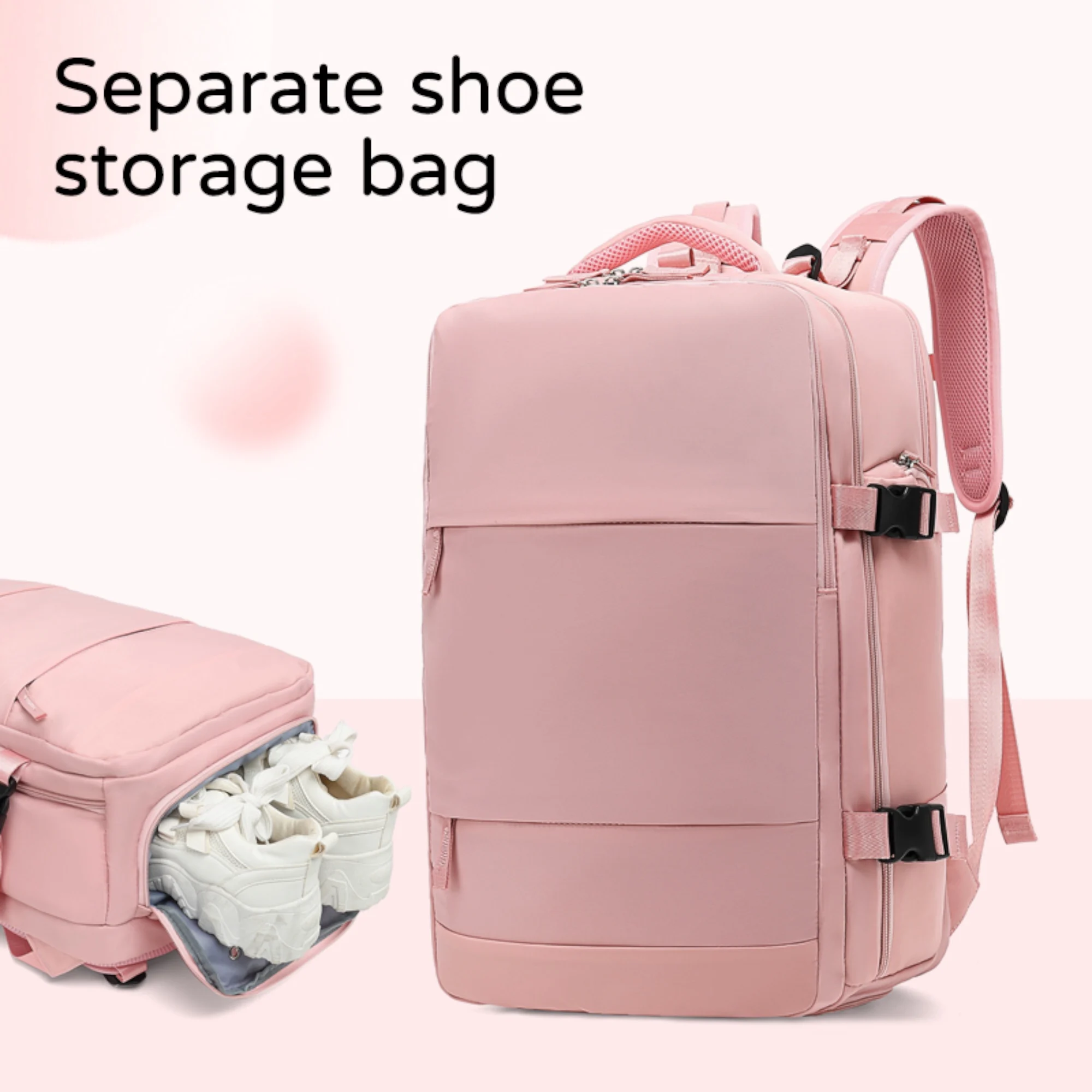 Travel Backpack for Airplane Cabin 45X36X20 for Vueling, Easyjet, Ryanair Waterproof and Spacious Hand Luggage with Shoe Compartment and USB Port Multifunctional Anti-Theft Backpack for Travel and Getaways (2210-002 2350 D1) - AliExpress 1524 - Image 6