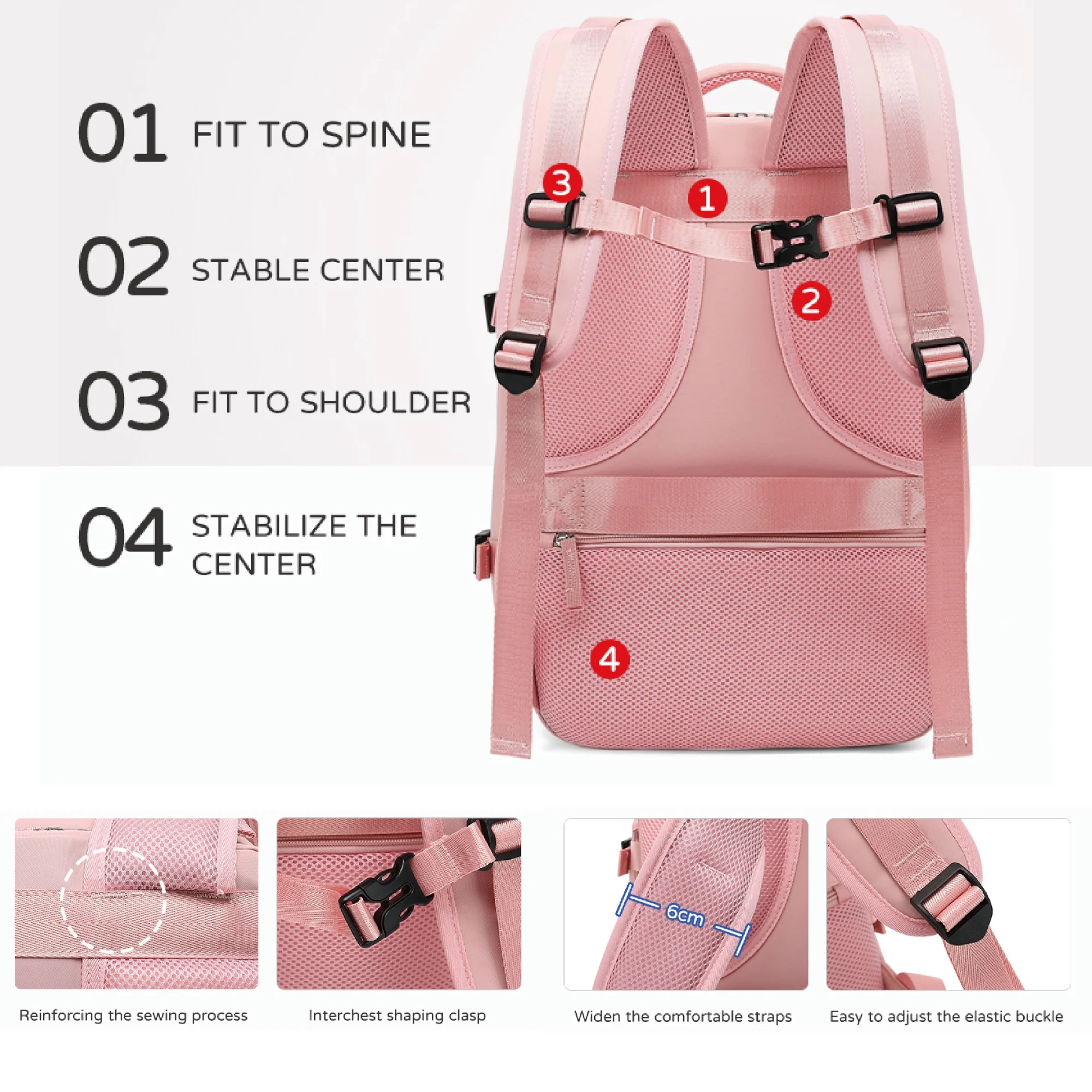 Travel Backpack for Airplane Cabin 45X36X20 for Vueling, Easyjet, Ryanair Waterproof and Spacious Hand Luggage with Shoe Compartment and USB Port Multifunctional Anti-Theft Backpack for Travel and Getaways (2210-002 2350 D1) - AliExpress 1524 - Image 7