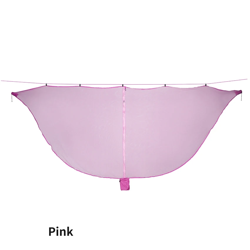 Hammock Bug Netting, 210t Nylon Mesh, With Drawstring Bag, 6 Meters Rope, Double Sided Zipper Camping Hammock Mosquito Netting - Hammocks - AliExpress - Image 2