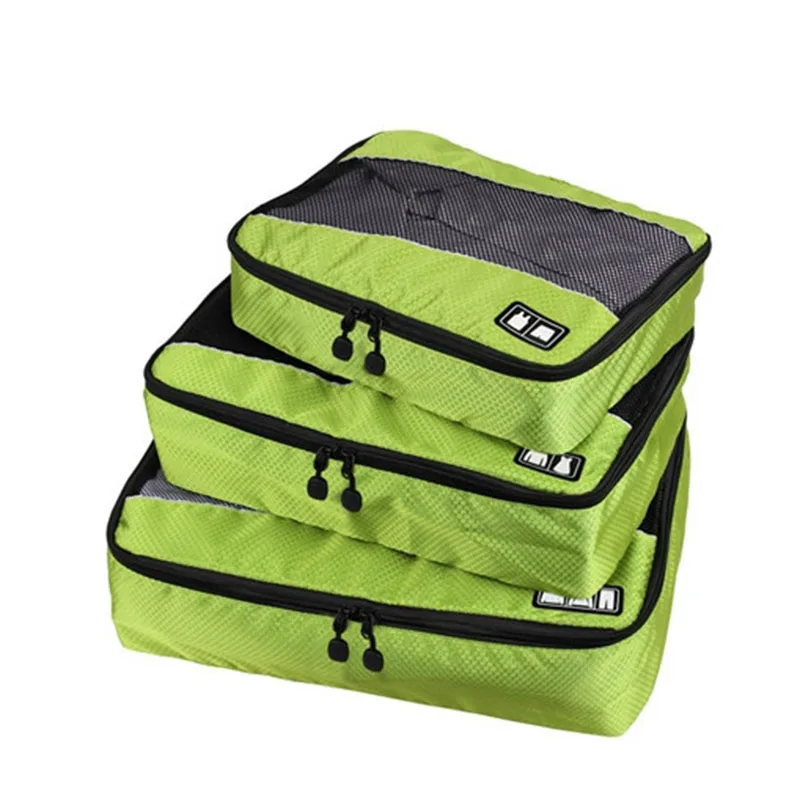 3 Pcs/Set Clothing Packing Cubes Travel Bag for Shirts Pants Garment Bags Luggage Organizers Necessaire - AliExpress - Image 3