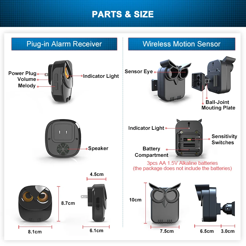 HTZSAFE Wireless Driveway Security Alarm Waterproof PIR Motion Detector Garage Welcome Burglar Alarm Secure System Patrol - AliExpress - Image 5