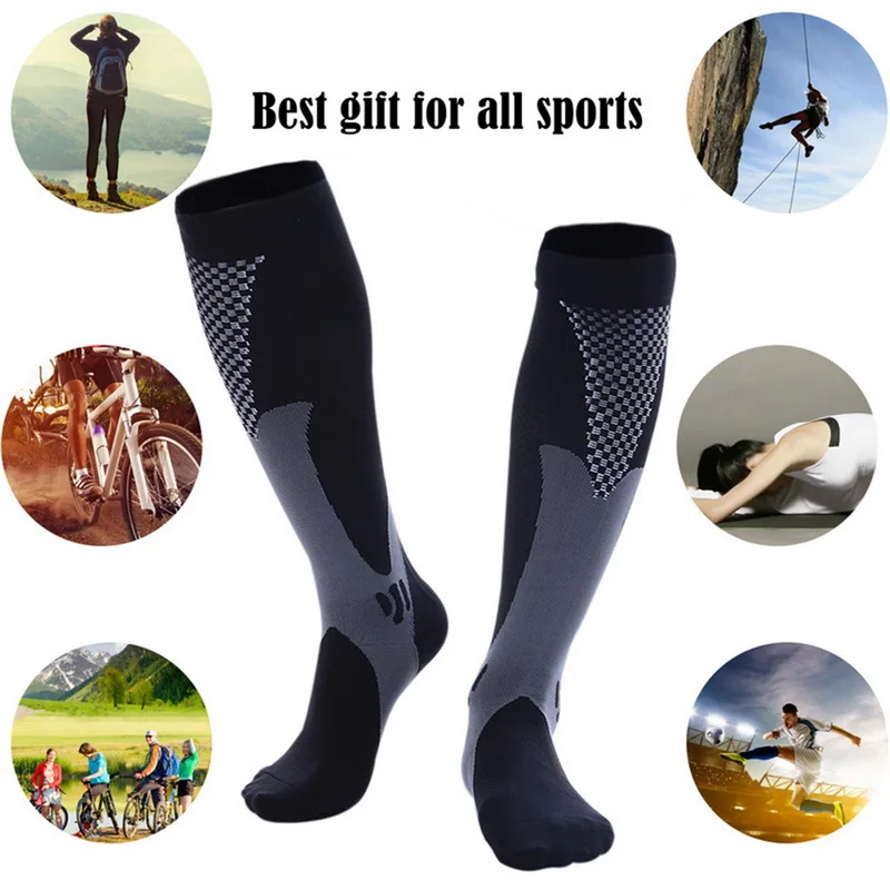 Men's Sports Compression Socks Varicose Veins Cycling Socks Nursing Running Compression Socks Nurse Outdoor Natural Hiking - AliExpress - Image 4