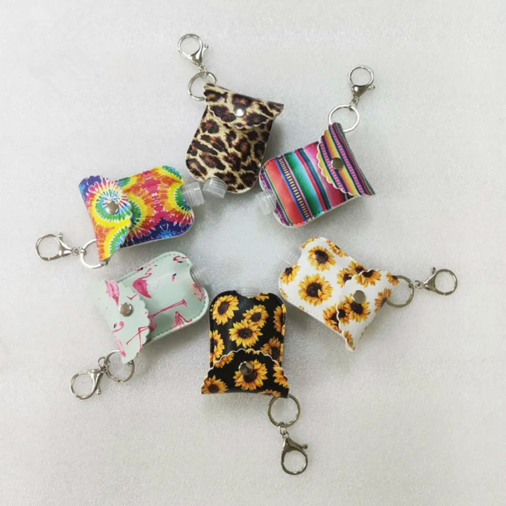 30ml Travel Bottle And Keychain Holder Refillable Empty Bottles For Hand Sanitizer Organizer Leather Keychain Holder Carriers - AliExpress - Image 3