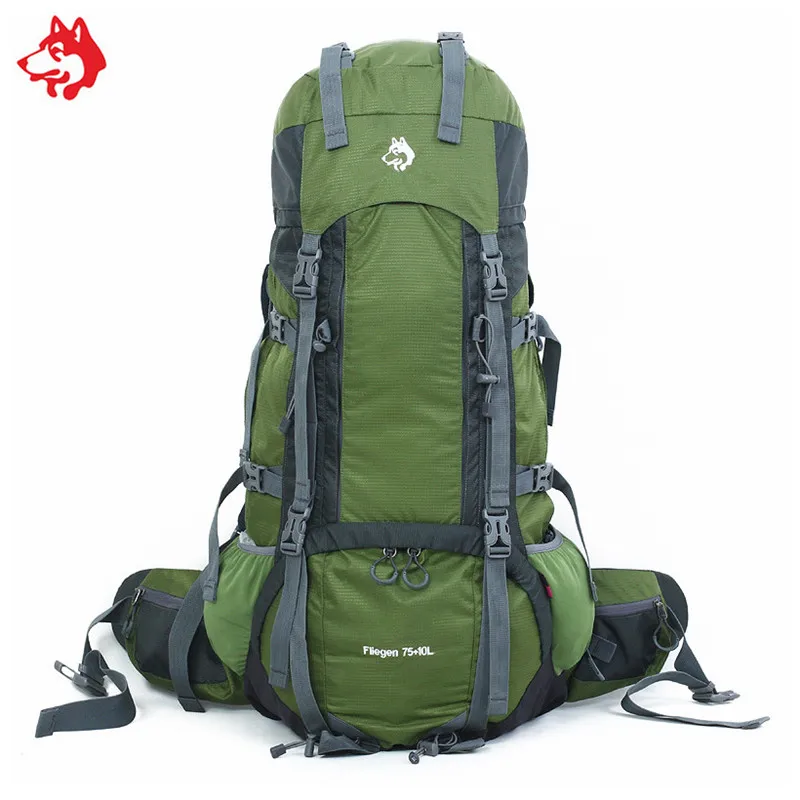 wholesale 75L+10L outdoor sport bag backpack Blue/Green/Black external frame 85L Mountaineer Camping Hiking Travel Backpack - AliExpress - Image 2