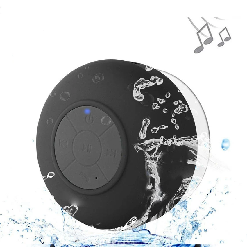 Mini Bluetooth Speaker Shower Subwoofer Waterproof Handsfree Loudspeaker With Suction Cup Mic For Bathroom Pool Beach Car Phone – AliExpress