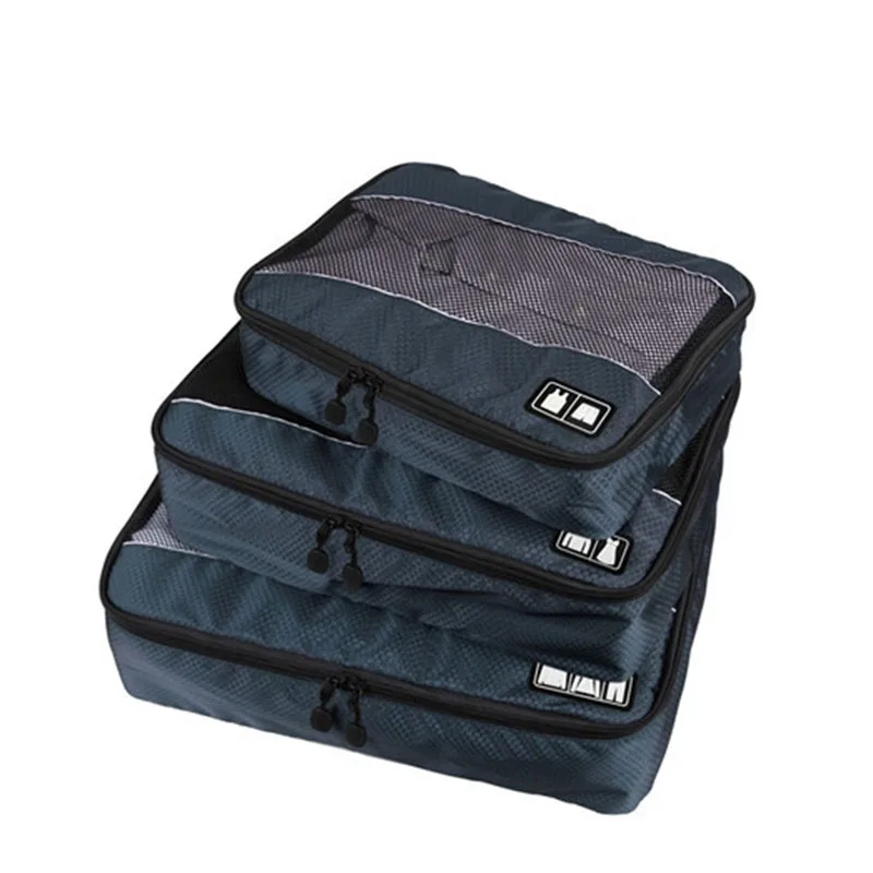 3 Pcs/Set Clothing Packing Cubes Travel Bag for Shirts Pants Garment Bags Luggage Organizers Necessaire - AliExpress - Image 6