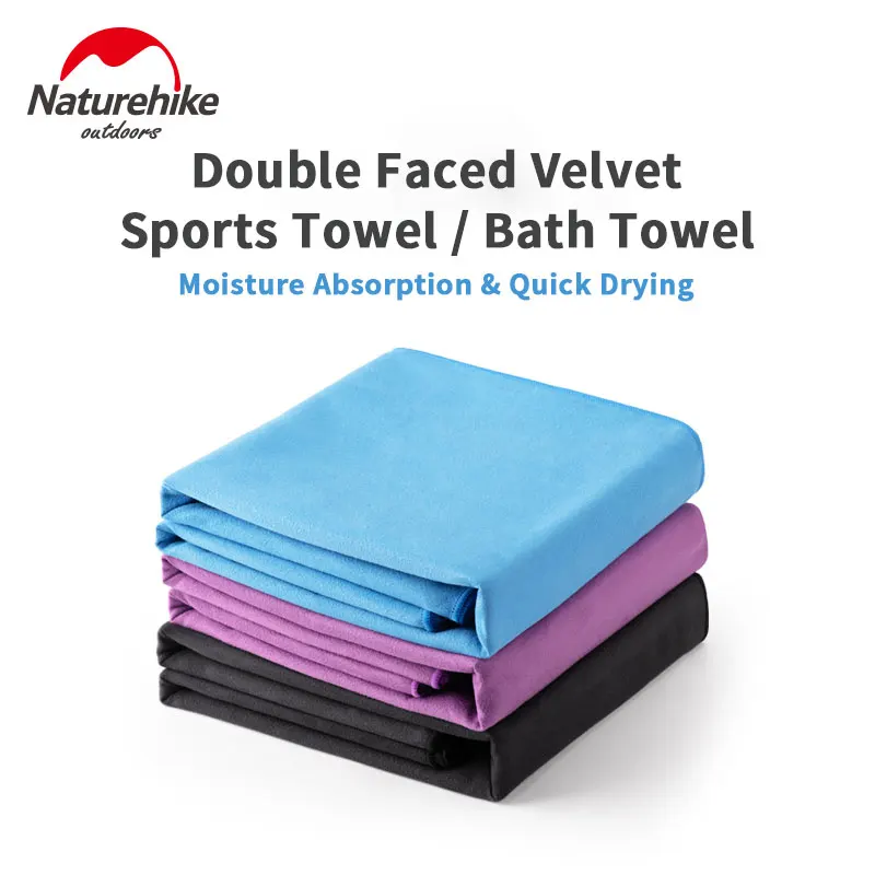 Naturehike Quick Drying Bath Towel Strong Absorbent Velvet Sides Soft Sport Towels for Tourist Fitness Gym Beach Swimming - AliExpress - Image 2