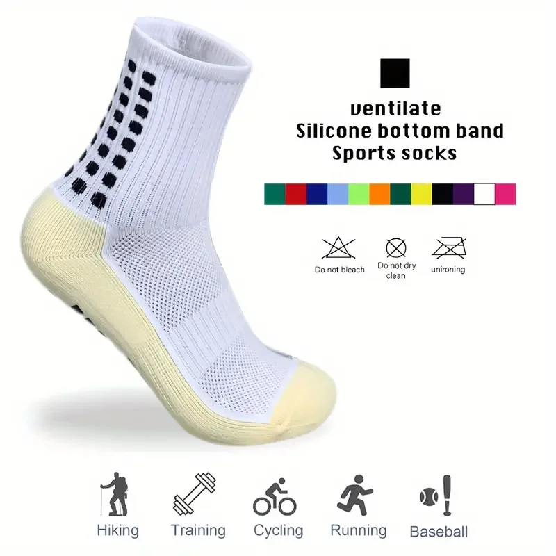 5/6 Pairs Men's Athletic Crew Socks Performance Thick Cushion Running Compression Socks - AliExpress - Image 5