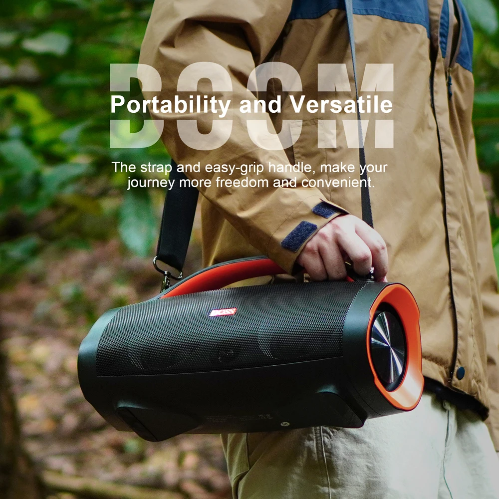 DOSS Bluetooth 5.3 Speaker Extreme Boom Pro 100W Stereo Sound Bass Subwoofer Sound Box IPX6 Waterproof Outdoor Portable Speakers - AliExpress - Image 5