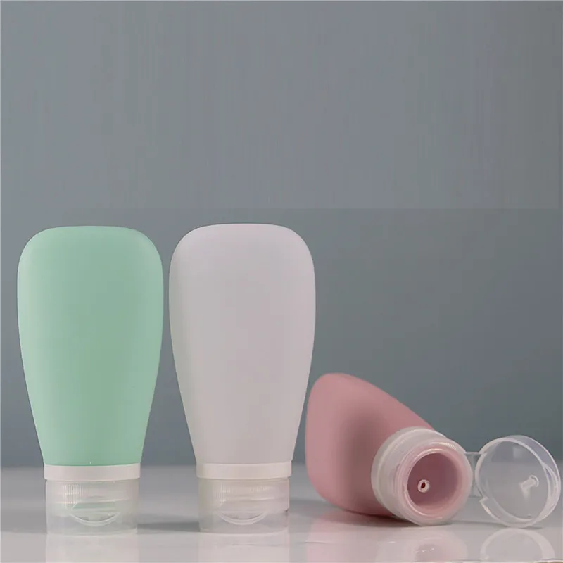 30/60/90ML Silicone Travel Cosmetics Bottles Empty Refillable Liquid Container Shampoo Trip Shower Cream Gel Squeeze Containers - AliExpress - Image 3
