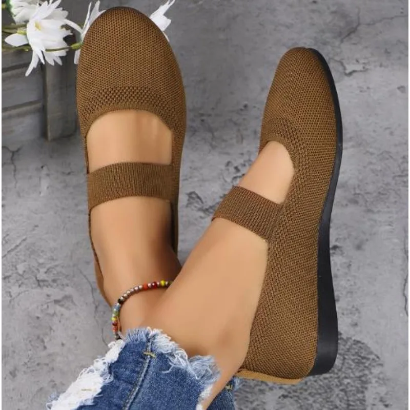 Women Flats Shoes Slip on Foldable Loafers for Women Square Toe Single Shoes Hollow Out Fashion Mom Casual Shoes for Ladies - AliExpress - Image 3