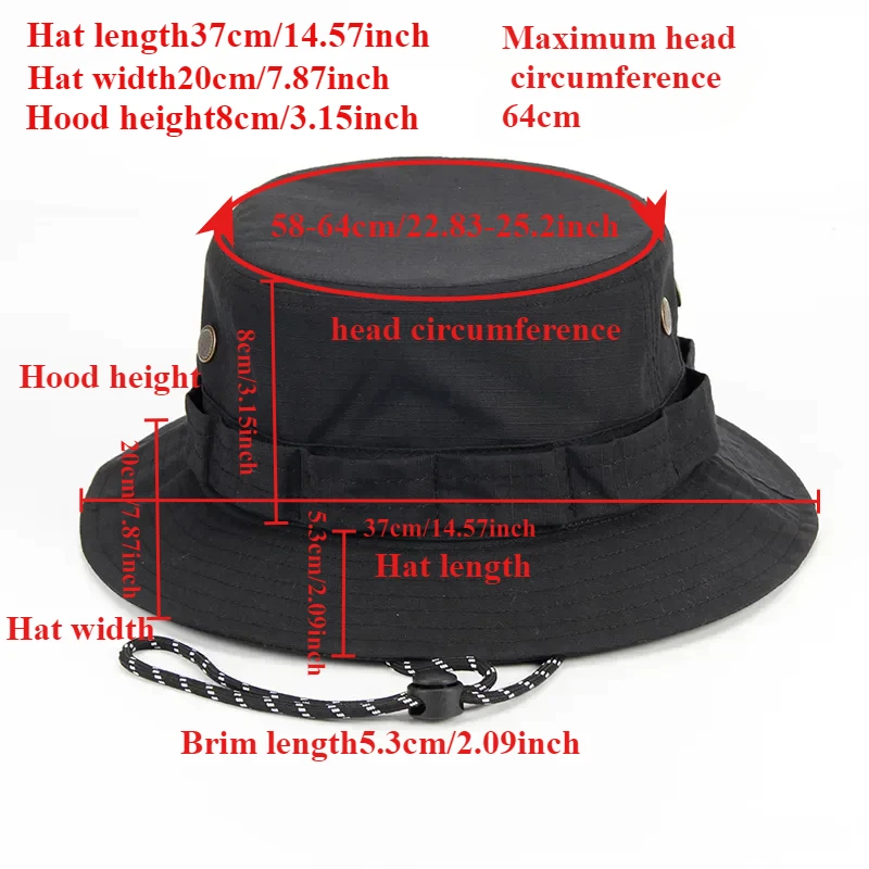 Big Size Men'swindproof Sun Hat Women's Bucket Hats Buni Hat Foldable UV Resistant Beach Fishing Summer Big Head Fisherman Cap - AliExpress - Image 4