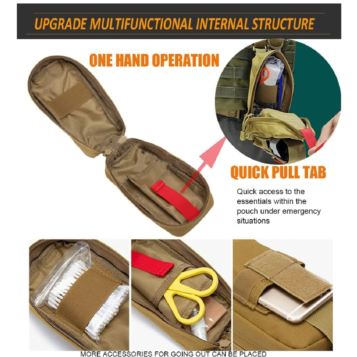 8pcs IFAK Tactical Molle Pouch Survival First Aid Kit for Emergency Rescue Outdoor Camping Hiking Sports Portable - AliExpress - Image 4