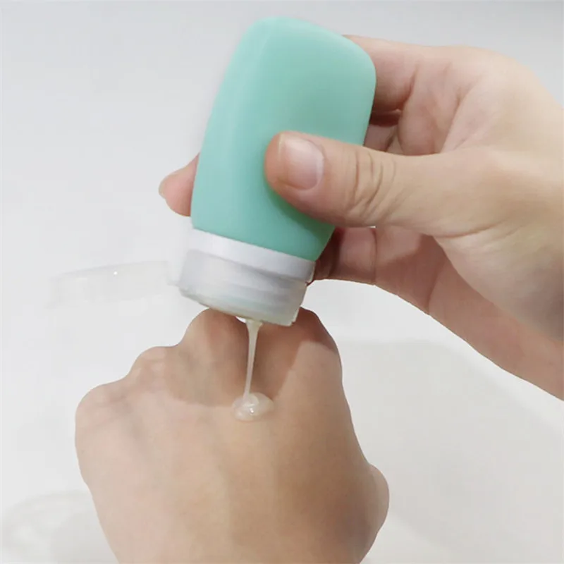 30/60/90ML Silicone Travel Cosmetics Bottles Empty Refillable Liquid Container Shampoo Trip Shower Cream Gel Squeeze Containers - AliExpress - Image 5