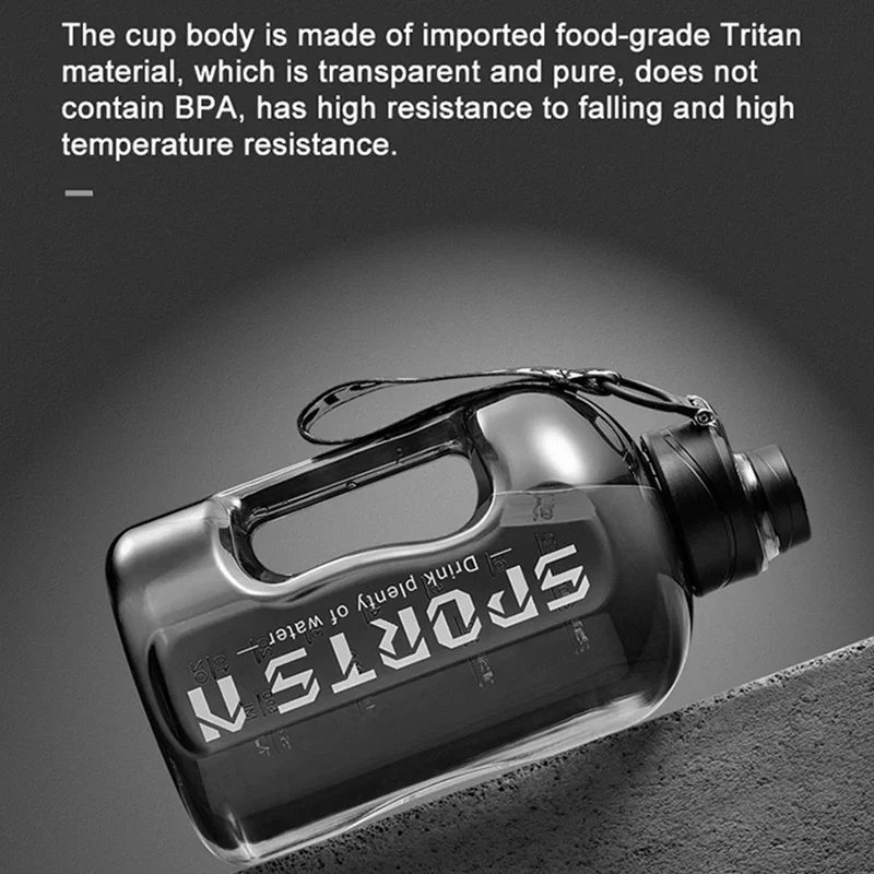 Large Capacity 2 Liter Water Bottle Sports Gym Water Kettle Camping Travel BPA Free Drinking Bottles Portable Plastic Space Cup - AliExpress - Image 4