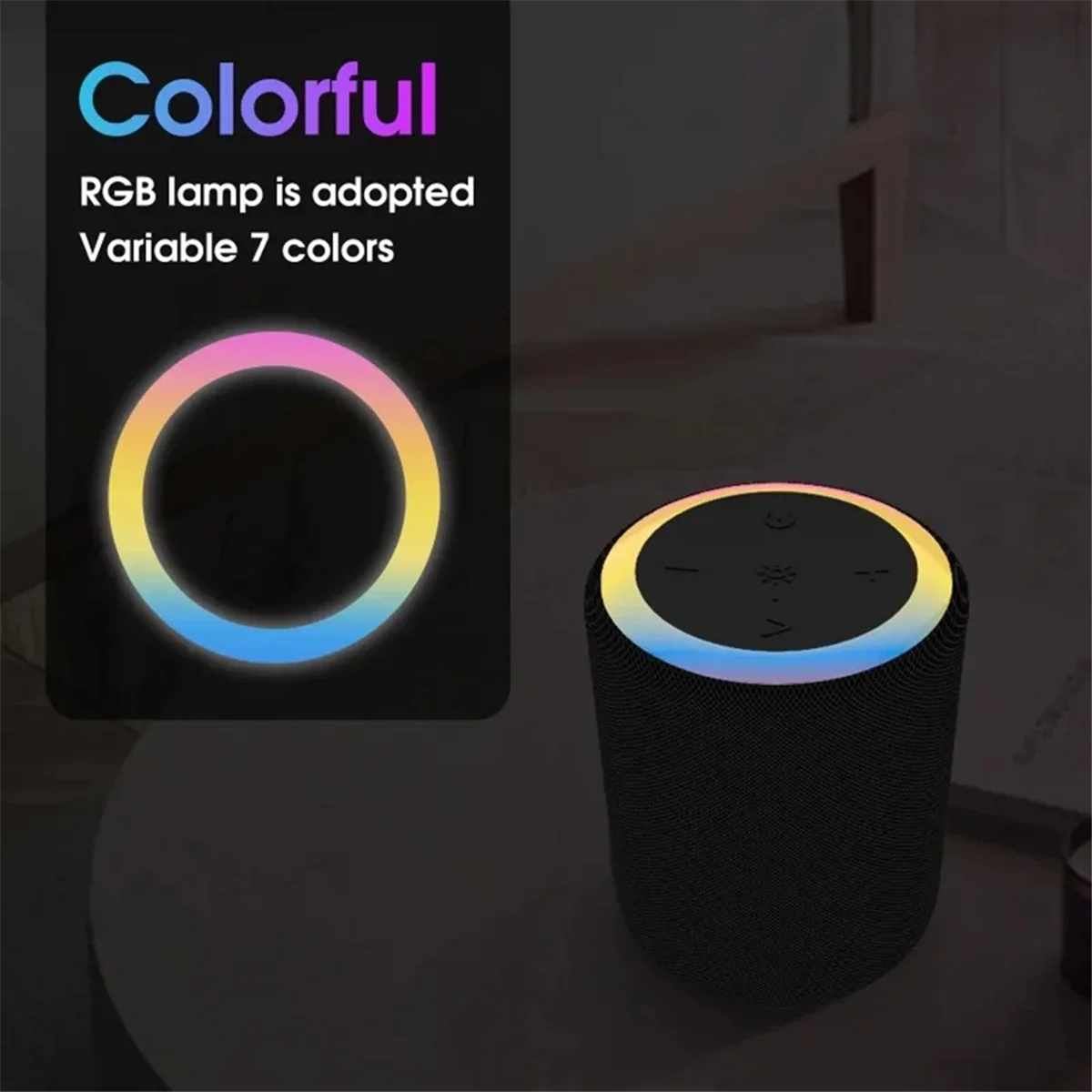 Portable Bluetooth Mini Speaker Outdoor Waterproof Cylinder Support TF FM-Sunrise - AliExpress - Image 6