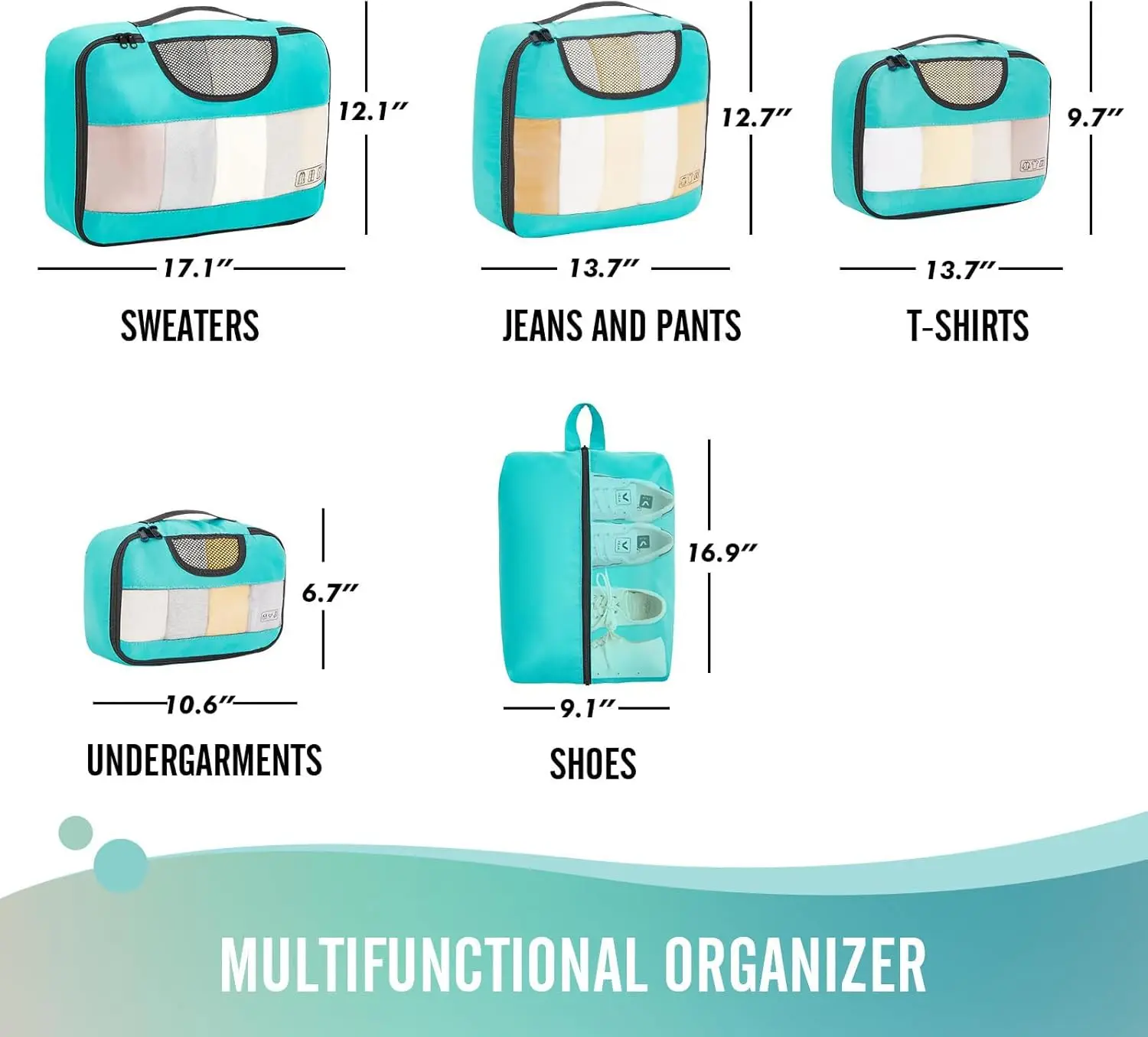 Packing Cubes for Suitcases, Travel Essentials for Carry on Luggage, Suitcase Organizer Bags Set for Travel Accessories - AliExpress - Image 5