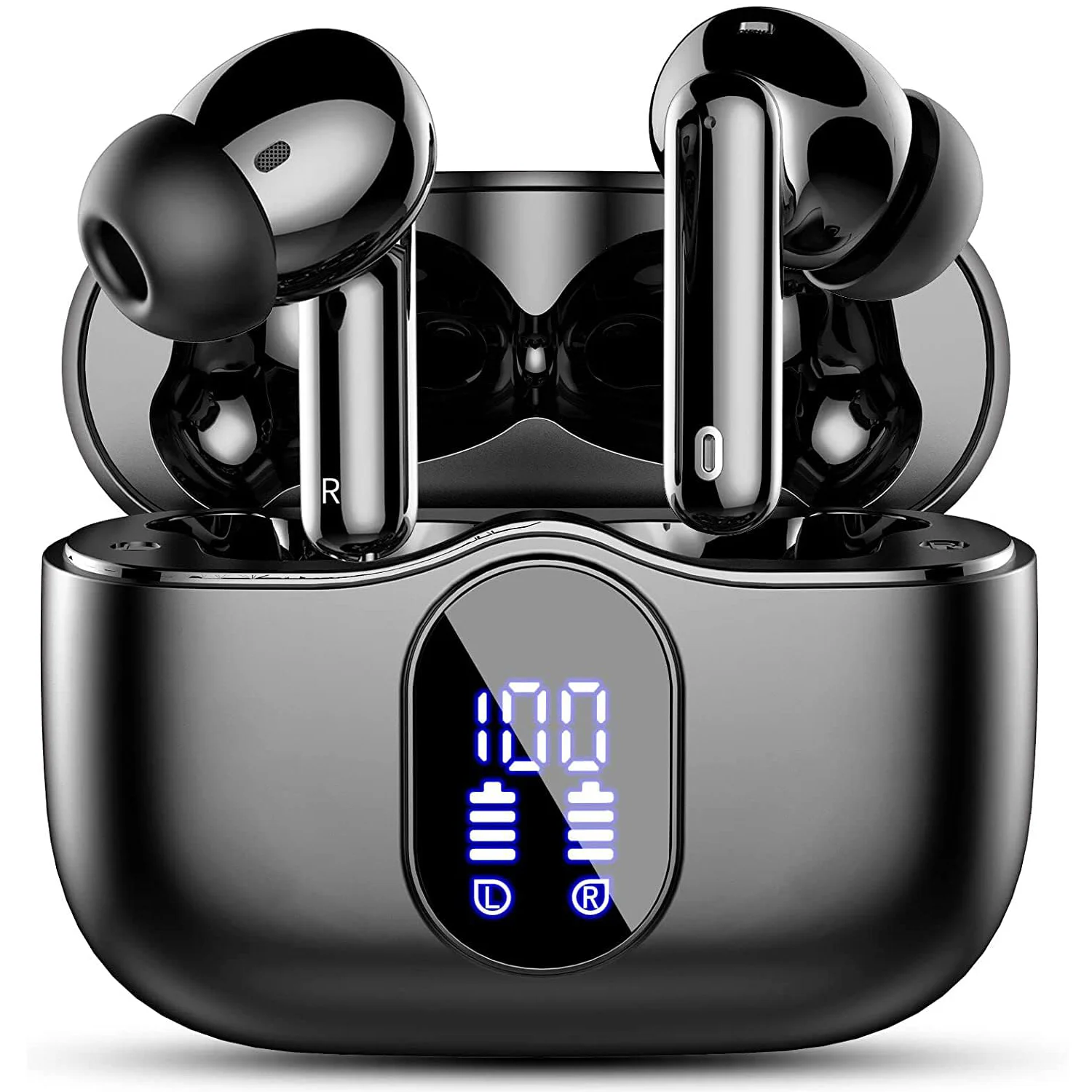 Wireless Earbuds with Bluetooth 5.3, In-Ear Headphones Featuring 4 ENC Mics and 36 Hours of Playtime, LED Display Included. – AliExpress