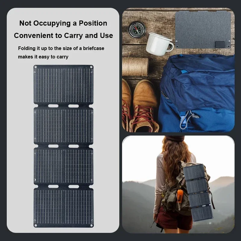 300W Foldable Solar Panel Kit 18V/5V Battery Charger Portable Folding Flexible Solar Panels for Outdoor Camping Power Station - AliExpress - Image 3