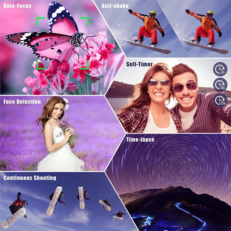 64MP Digital SLR Camera For Photography 10X Optical Zoom Camera Auto Focus 4K HD Video Vlog Camcorder Youtube Webcam DSLR Camera - AliExpress - Image 6