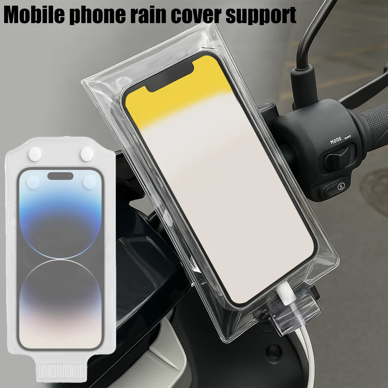 1-10PCS Waterproof Transparent Mobile Phone Cases Portable Mobile Phone Protector Pouch Bag for Cycling Bikinig Motorcycle - AliExpress - Image 2