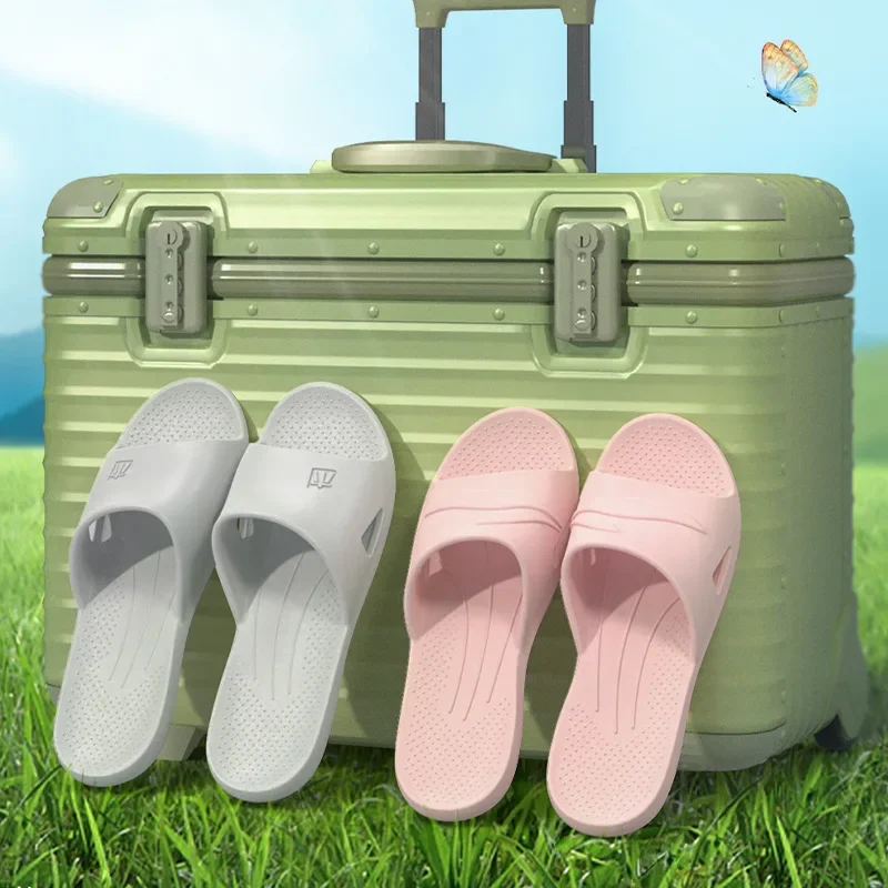 2024 New Foldable EVA House Slippers Portable Hotel Travel Slipper Bathroom Non-Slip Slides Home Indoor Flat Shoes for Men Womem - AliExpress - Image 5