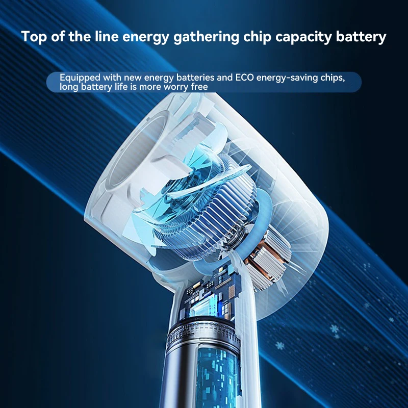 Mini Electric Fan Portable Turbo Fan Three-speed Wind Speed Handheld Desktop Dual-Purpose Air Conditioner For Camping - AliExpress - Image 6