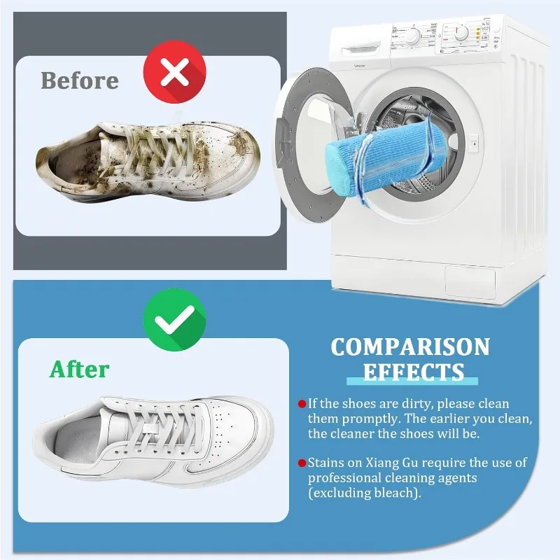 Shoe Washing Machine Bag Invisible Zipper Side Opening Shoe Laundry Bags Sneakers Reusable Shoes Cleaning Bags for All Sizes - AliExpress - Image 6
