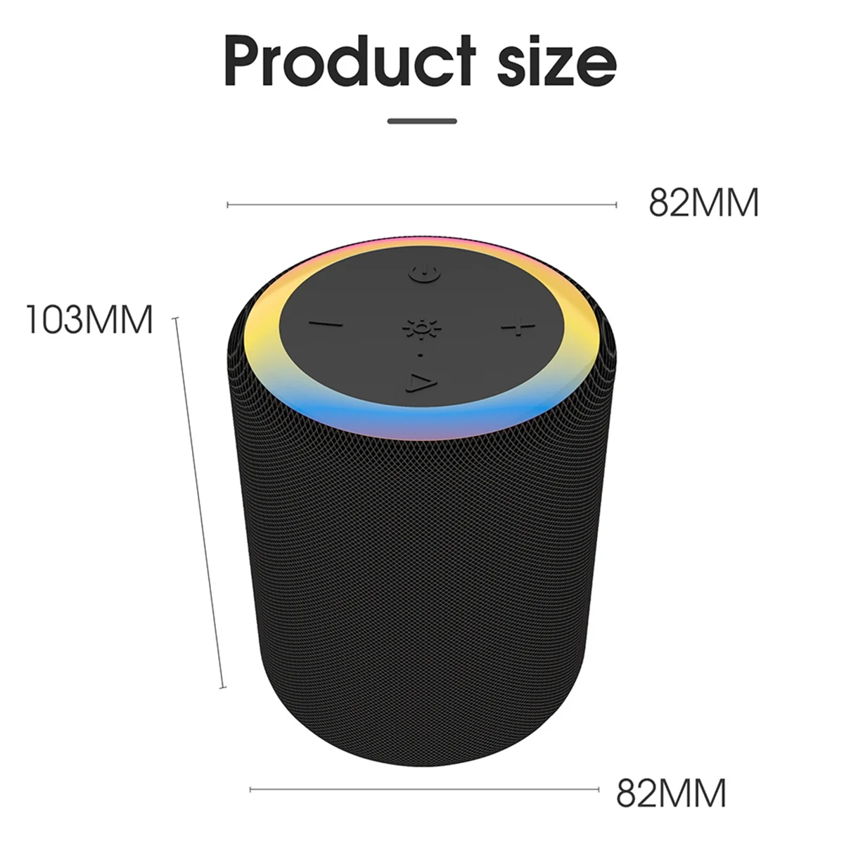 Portable Bluetooth Mini Speaker Outdoor Waterproof Cylinder Support TF FM-Sunrise - AliExpress - Image 2