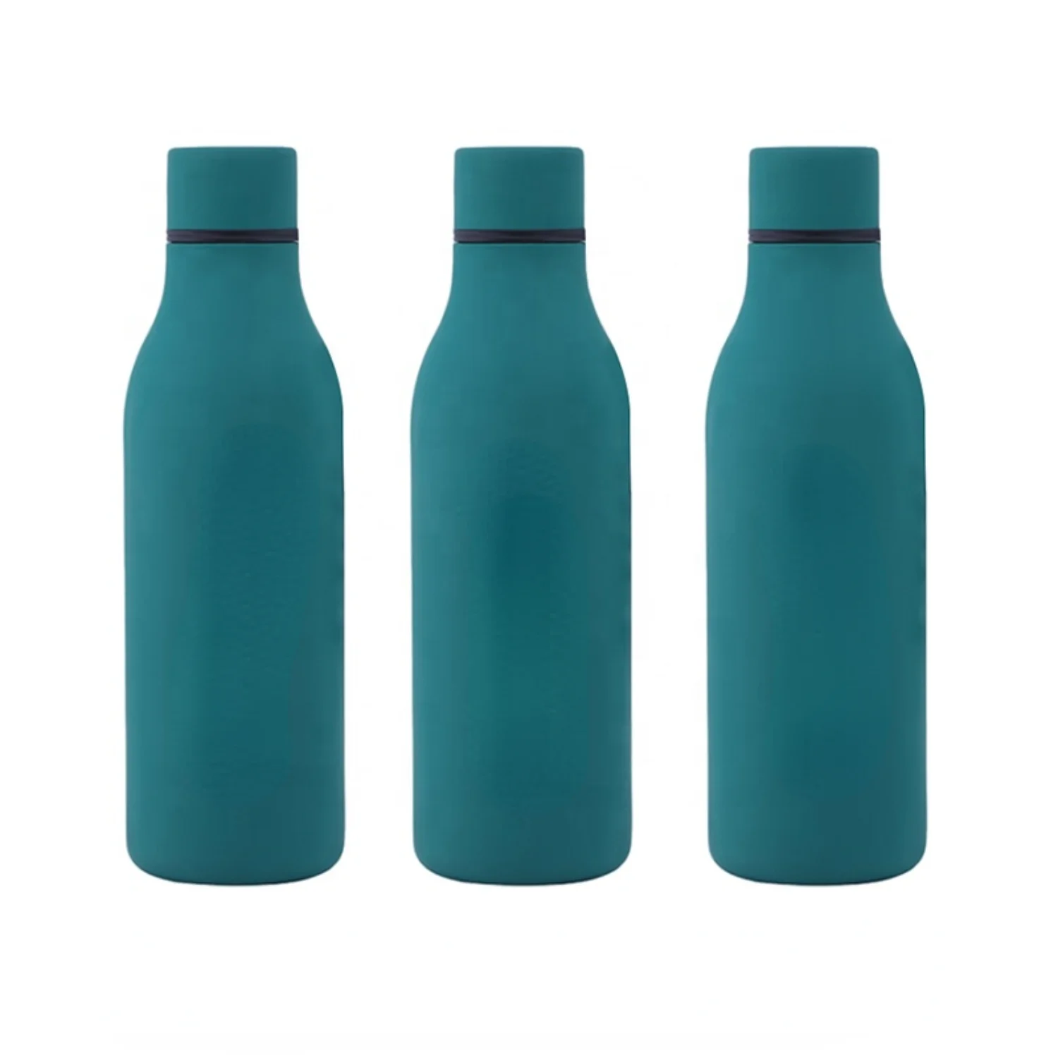 Wholesale 550ml Stainless Rubber Coated Reusable Vacuum Insulated Flask Sports Water Bottles - AliExpress - Image 4