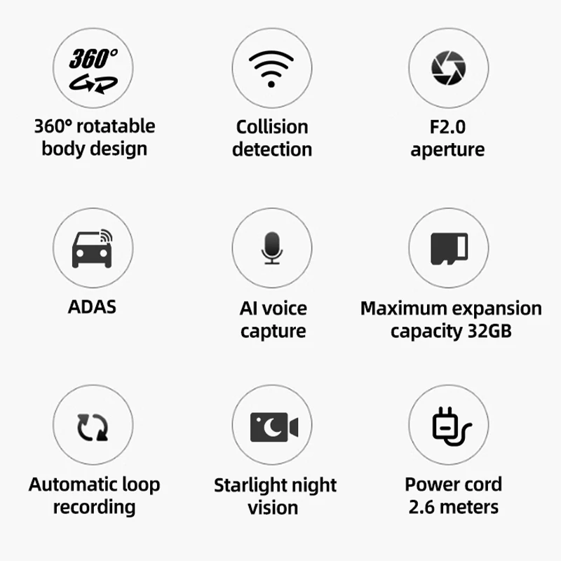 360° Rotatable USB Dash Camera 170° Wide-angle Car DVR Driving Recorder Specifically Designed for Android Car System - AliExpress - Image 2