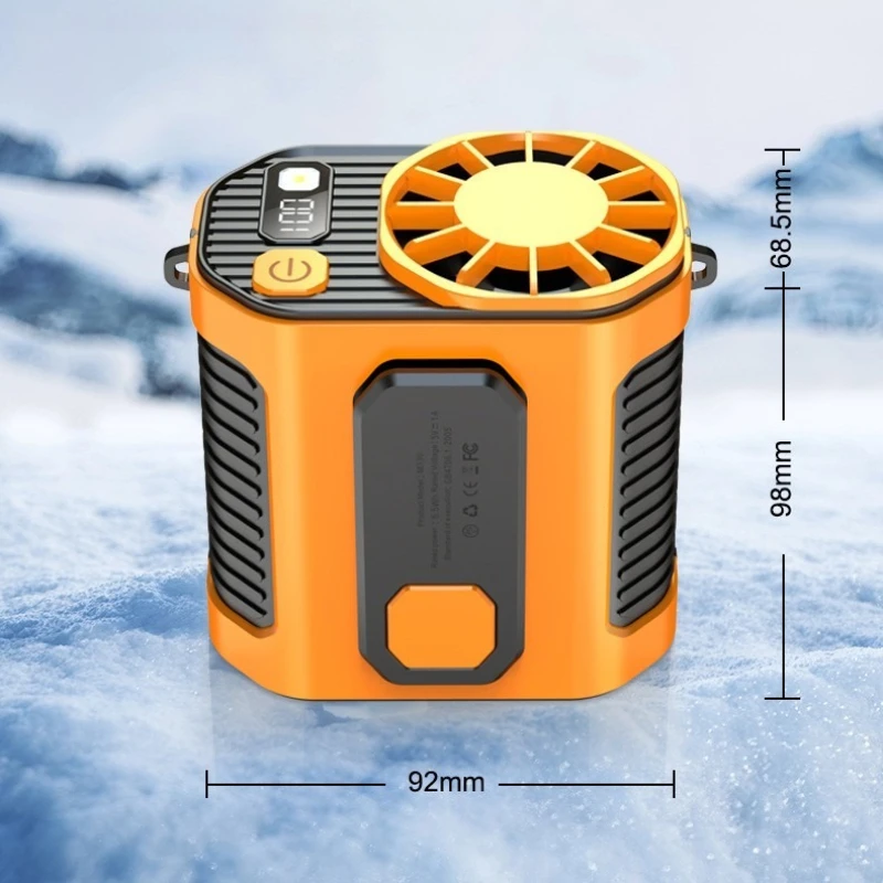 Waist-hanging fan rechargeable portable fan powerful wind outdoor construction site cooling artifact clip-on USB mini fan - AliExpress - Image 4