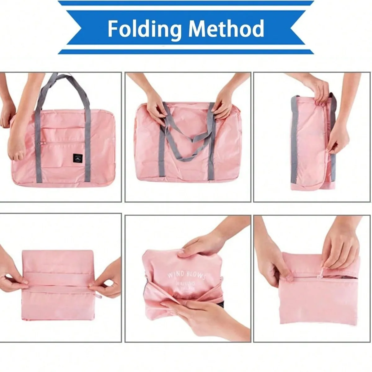 Foldable Travel Duffel Bag, Tote Carry on Luggage Bag, Personal Item Sports Gym Vacation Bag, Weekender Duffle for Women and Men - AliExpress - Image 3