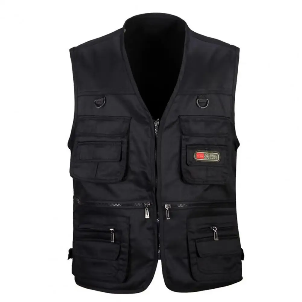 Men Cotton Multi Pocket Vest Summer New Male Casual Thin Sleeveless Jacket With Many Pockets Mens Photographer Baggy Waistcoat - AliExpress - Image 2