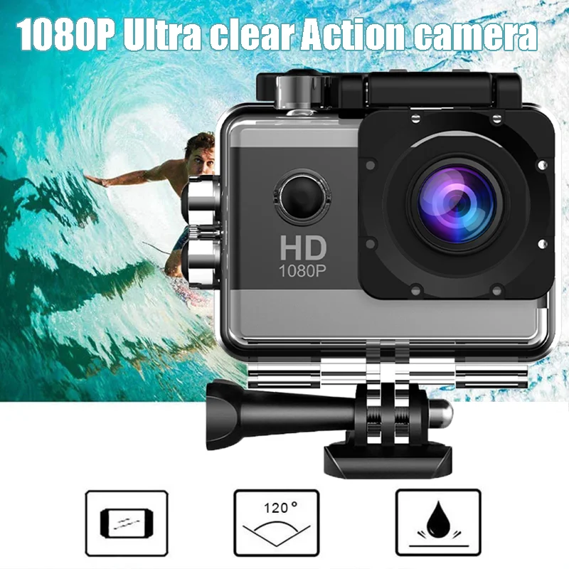 Action Camera 1080P/30FPS 2.0 In IPS Screen 170° Underwater Waterproof Helmet Video Recording Sports Cameras Outdoor Digital Cam – AliExpress 44