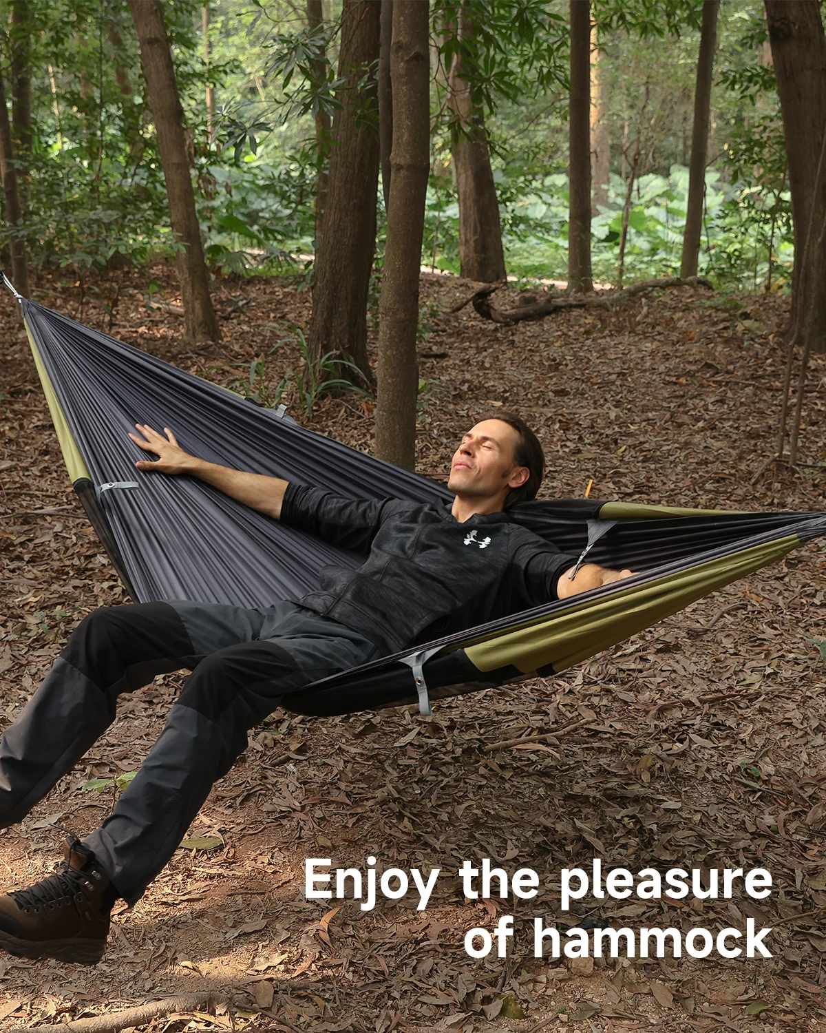 Camping Hammock with Net and Removable Sunshade Easy Setup & Pack Perfect for Hiking Backpacking Outdoor Travel - AliExpress - Image 2