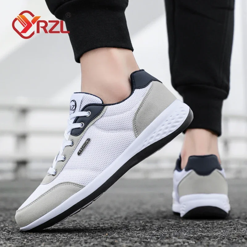 YRZL Men Shoes Comfortable Breathable Walking Sneakers Man Leisure Big Size Mesh Sports Shoes Non-Slip Footwear Tennis for Men - AliExpress - Image 6
