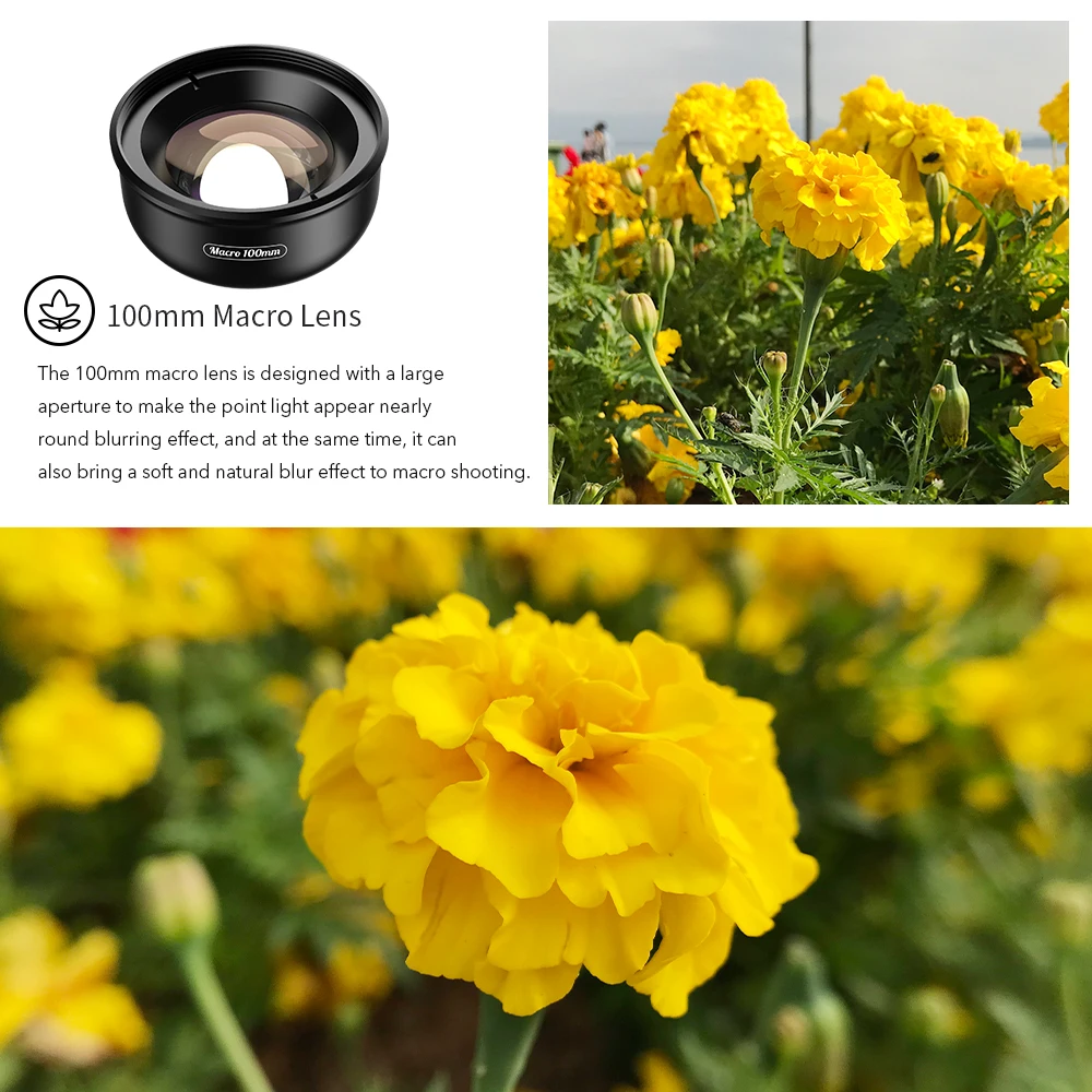APEXEL For dropshipping camera phone lens 100mm macro Mobile lens macro Camcorder lenses for iPhone Samsung all smartphone - AliExpress - Image 2