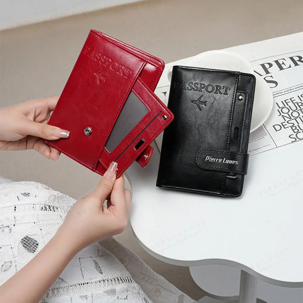 RFID Blocking Passport Wallet PU Anti-theft Travel Passport Protective Case Solid Color Travel Accessories Credit Card Holder – AliExpress
