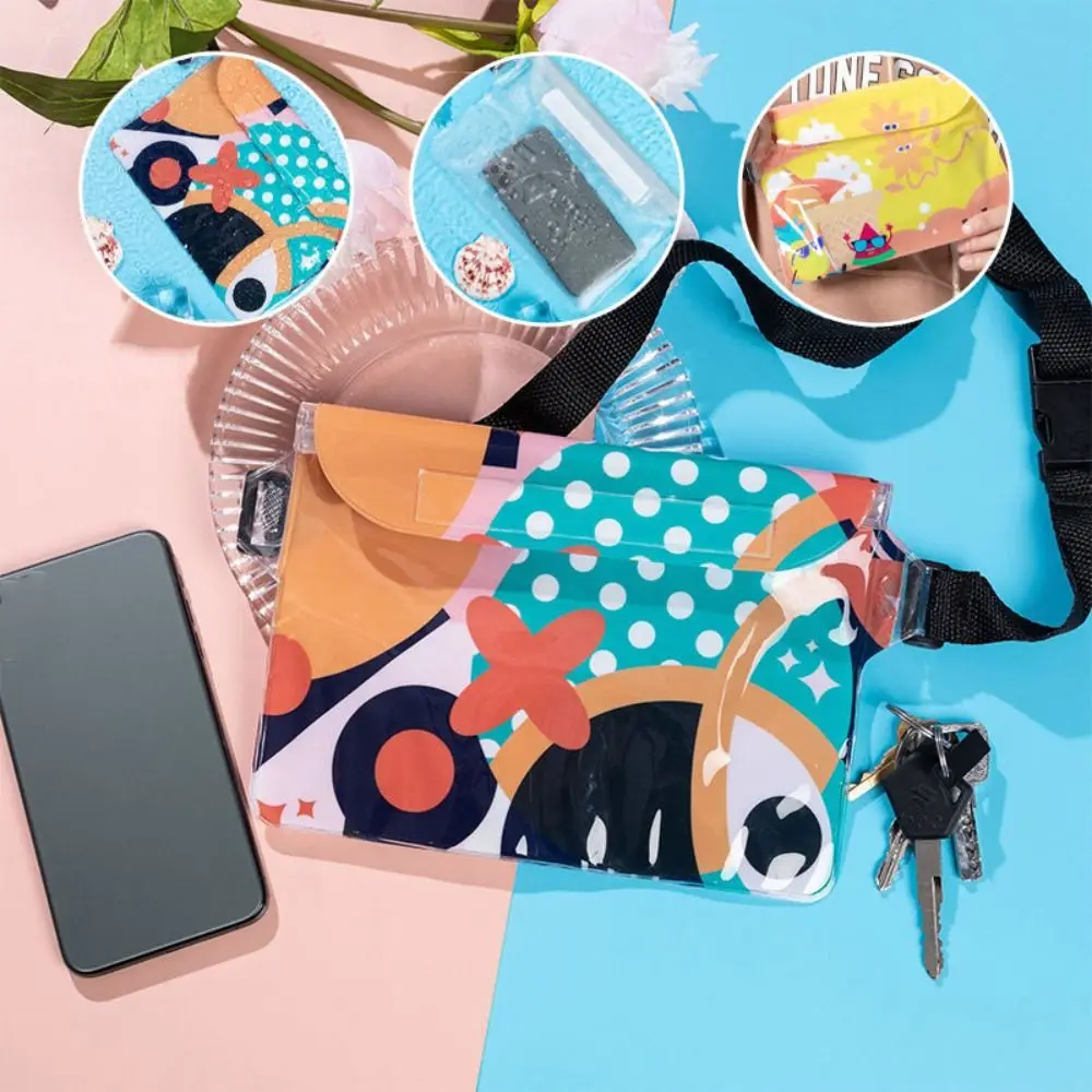 New Large PCV Waterproof Bags Adjustable With Waist Strap Waterproof Waist Bag Swimming Pouch Swimming - AliExpress - Image 3