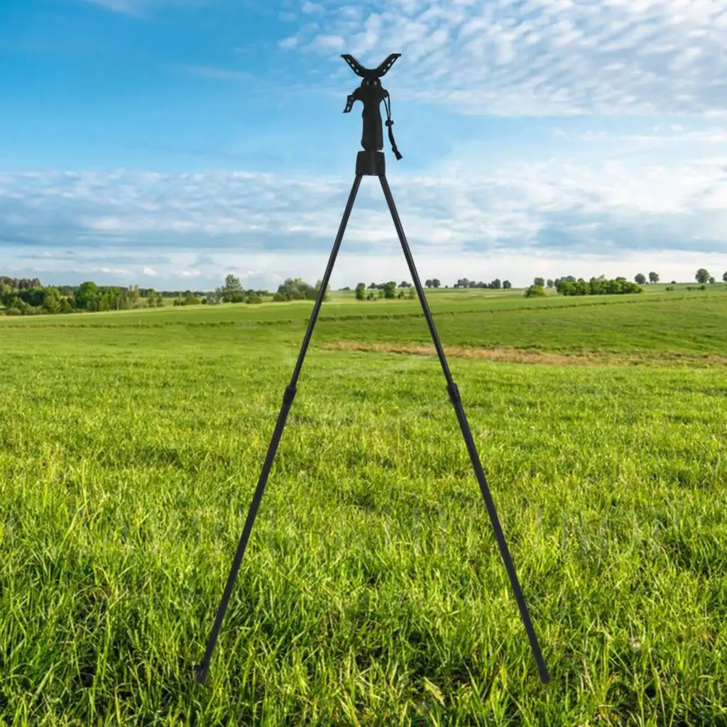 Shooting Stick Camera Telescopes Aluminum Shooting Tripod Adjustable Height V Yoke Head Holder with Trigger for Outdoors - AliExpress 18 - Image 6