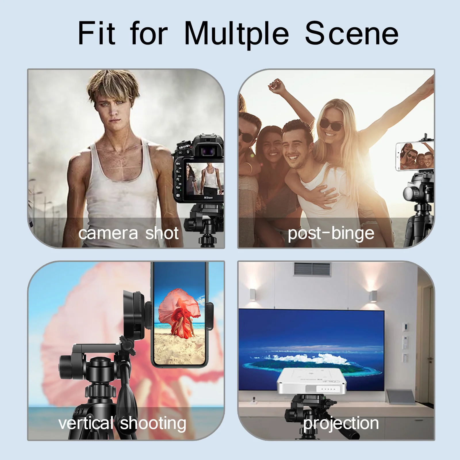 Phone Travel Self Tripod Aluminum Tall 55” 140CM Stand With Quick Plates Mount Pan Head For Canon Nikon DSLR SLR Digital Camera - AliExpress - Image 6