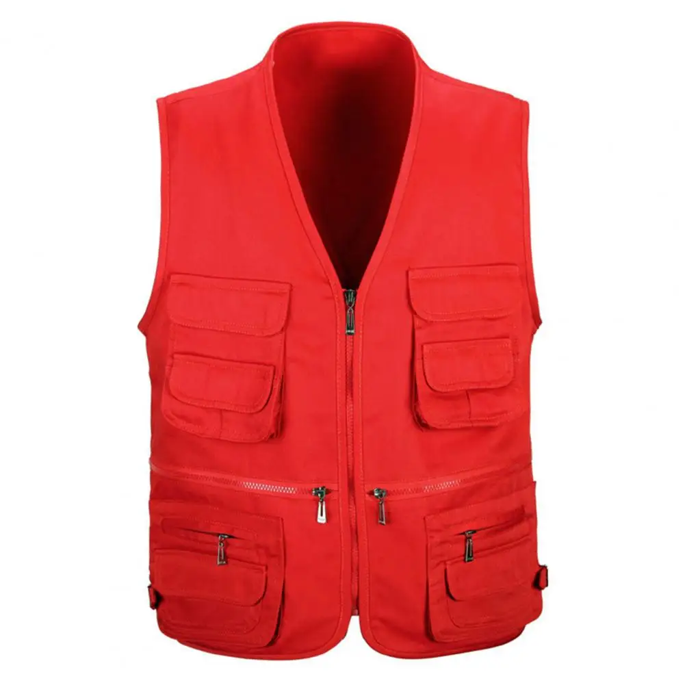 Men Cotton Multi Pocket Vest Summer New Male Casual Thin Sleeveless Jacket With Many Pockets Mens Photographer Baggy Waistcoat - AliExpress - Image 4