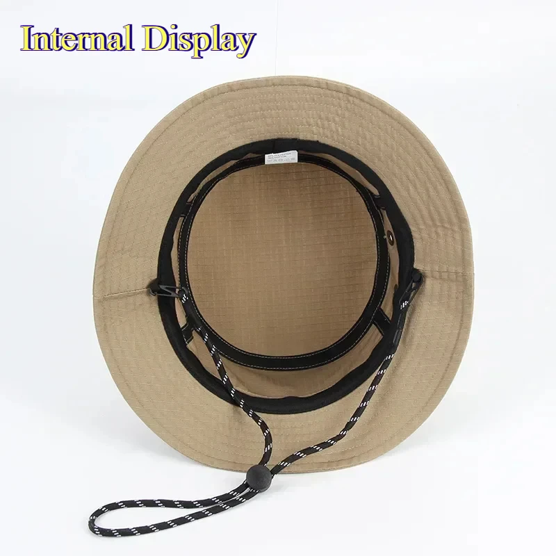 Big Size Men'swindproof Sun Hat Women's Bucket Hats Buni Hat Foldable UV Resistant Beach Fishing Summer Big Head Fisherman Cap - AliExpress - Image 5