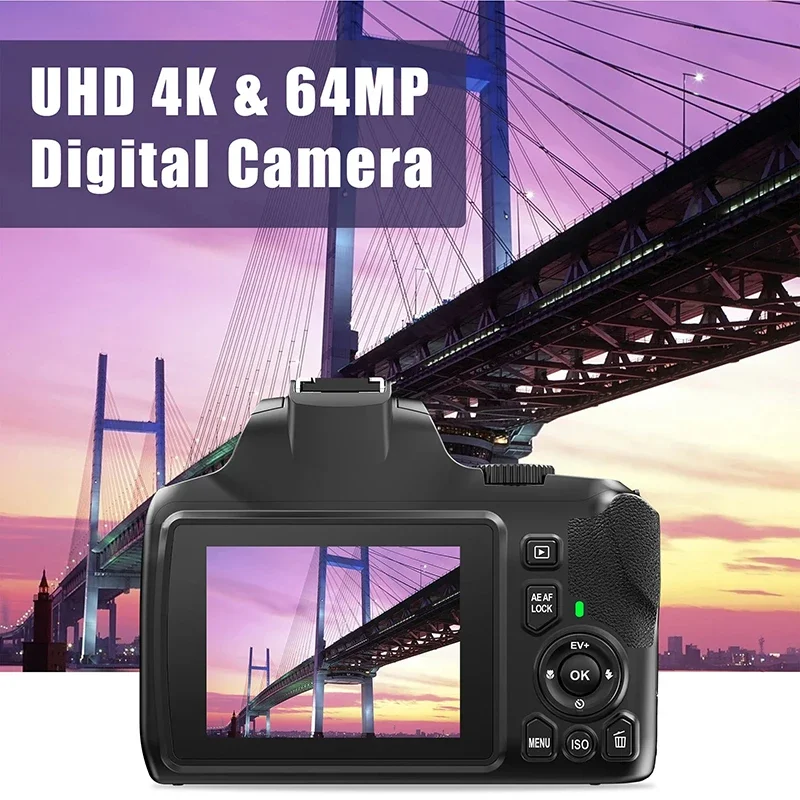 64MP Digital SLR Camera For Photography 10X Optical Zoom Camera Auto Focus 4K HD Video Vlog Camcorder Youtube Webcam DSLR Camera - AliExpress - Image 3