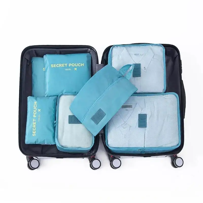 2025 6 PCS Travel Storage Bag Set For Clothes Tidy Organizer Wardrobe Suitcase Pouch Unisex Multifunction Packing Cube Kit - AliExpress - Image 5