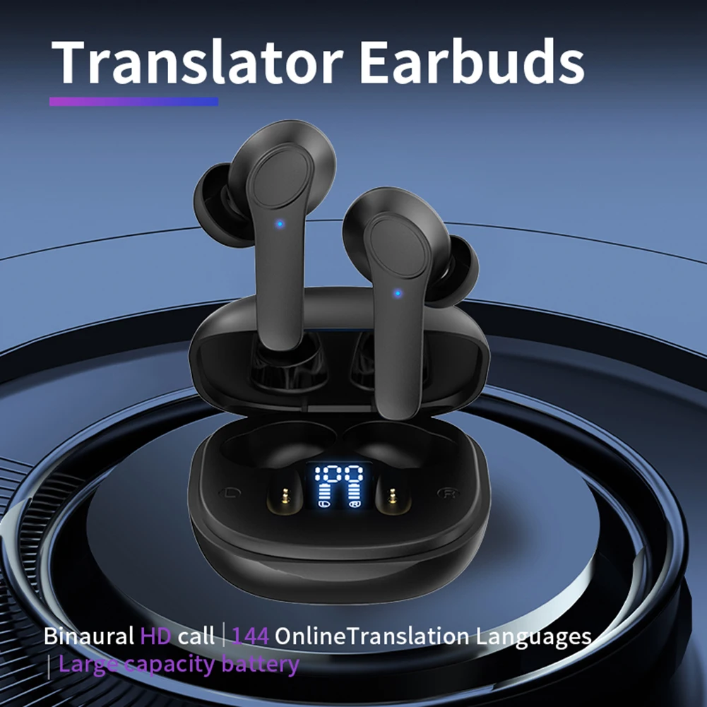 144 Languages Real Time Translator Earbuds 4 Translation Mode Wireless BT Translation Earphones Noise Cancelling IPX6 Waterproof - AliExpress - Image 2