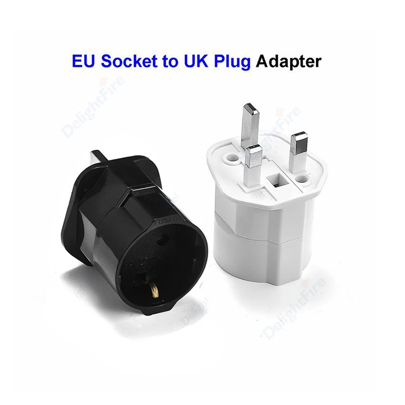 Multifunctional 250V 13A EU Euro European to UK Plug Adapter Power Converter Plug 2 Round Pin Socket Travel Universal Adaptor – AliExpress