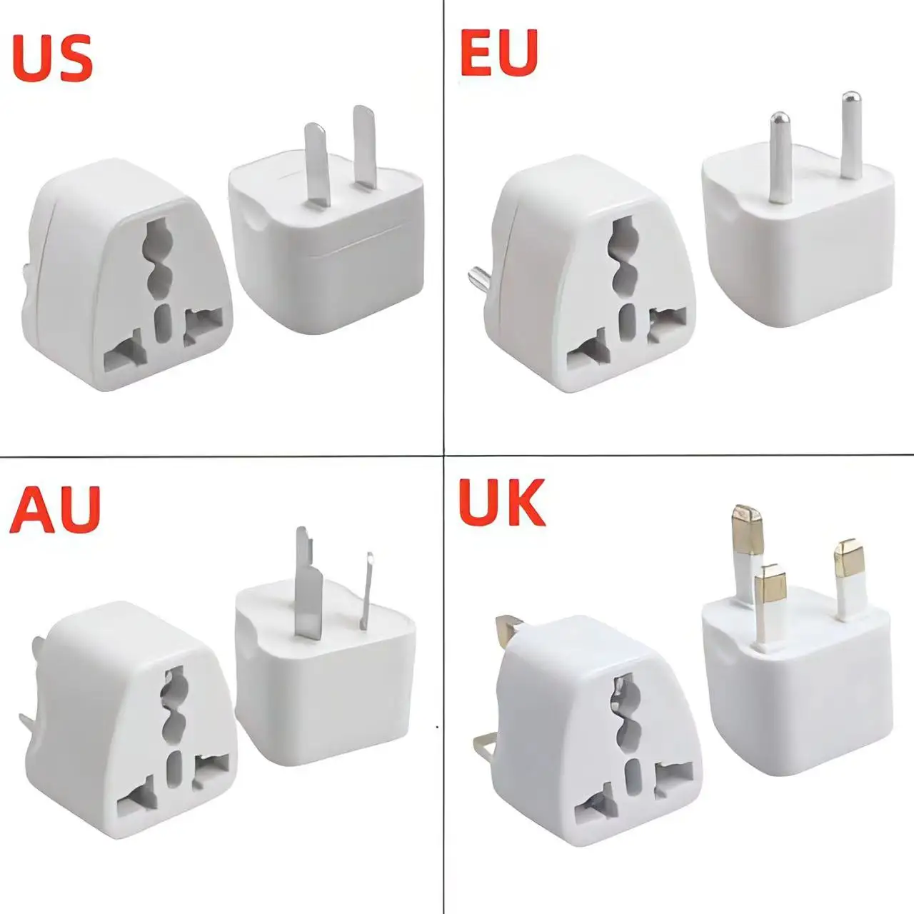 Universal AU UK US EU Plug Adapter US to EU Plug Converter Australian KR Euro Travel Adapter Power Electric Socket AC Outlet – AliExpress 13